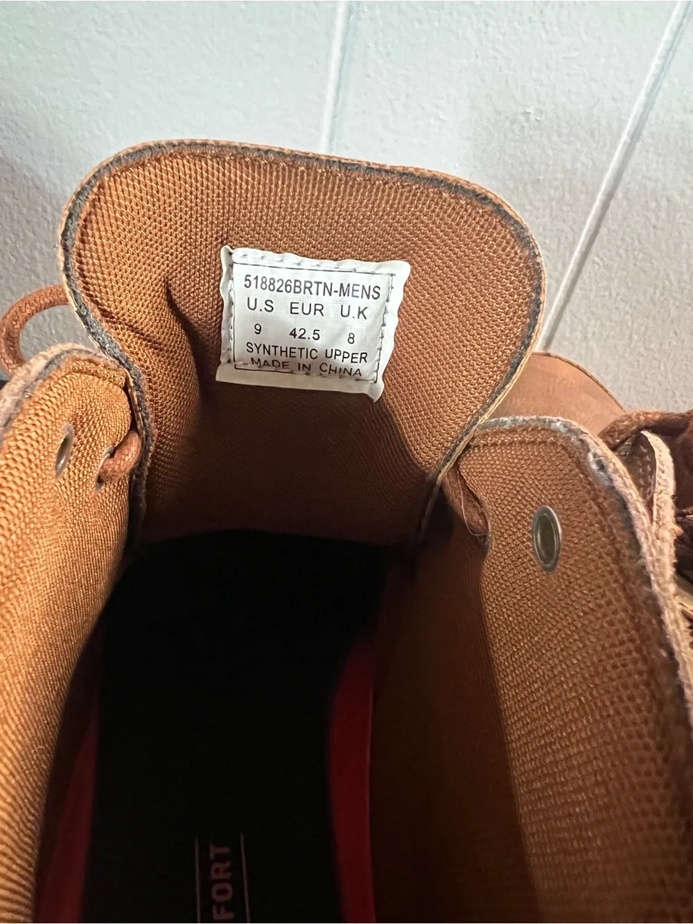 Men’s Levi’s Ankle Tie Up Boots, Brown, Size 9, EUC